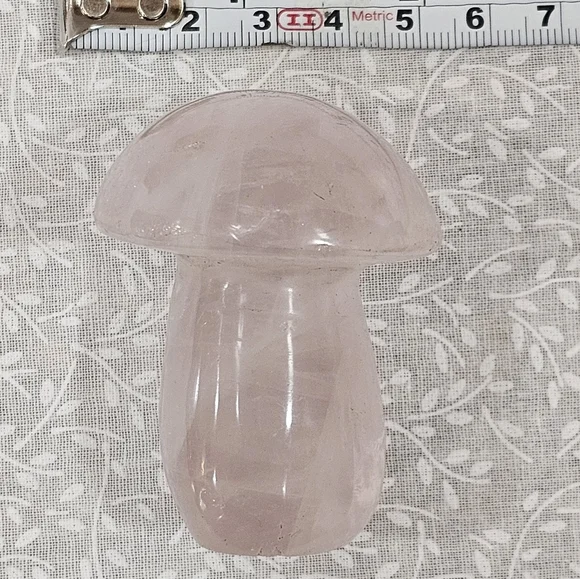 Pink Quartz Crystal Mushrooms - Picture 3 of 5